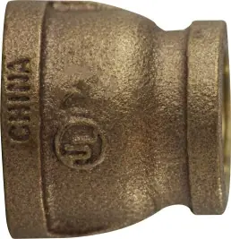 New Arrival Midland Metal 44437 Reducing Coupling, 3/4 in FPT x 3/8 in FPT, Bronze