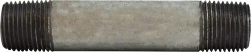 Brand New Midland Metal 56066 Welded Pipe Nipple, 1/2 in MPT x 1/2 in MPT, 4 in L, Steel, Galvanized, SCH 40 Schedule