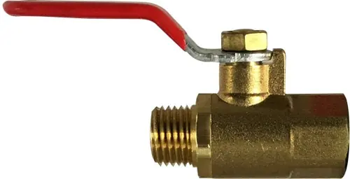 Midland Metal 944100 Mini Ball Valve, 1/8 x 1/4 in Nominal, MIP x FIP, 200 psi WOG Pressure Buy Online