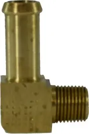 Midland Metal 38862 90 deg Elbow, 5/16 in Beaded Hose Barbed x 1/8 in MIP, Brass Affordable