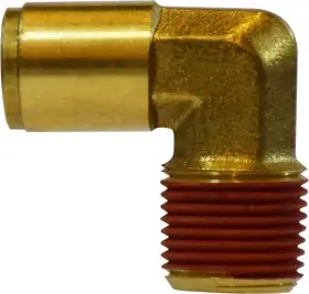 Get Yours Midland Metal 20069 90 deg Fixed Elbow, 1/4 in Tube OD x 1/4 in Male NPTF, Brass
