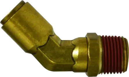 Deal Midland Metal 541008S 45 deg Swivel Elbow, 5/8 in Push-In x 1/2 in MNPTF, Brass