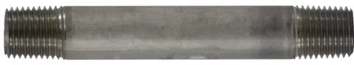 Clearance Midland Metal 48023 Welded Pipe Nipple, 1/4 in MPT x 1/4 in MPT, 2-1/2 in L, Stainless Steel, SCH 40 Schedule
