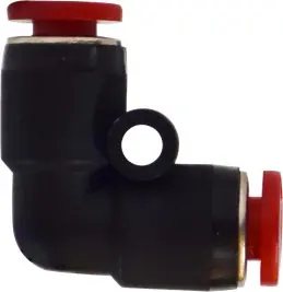 Hot Picks Midland Metal 20808 90 deg Union Elbow, 12 mm Push-In Tube x 12 mm Push-In Tube, Composite