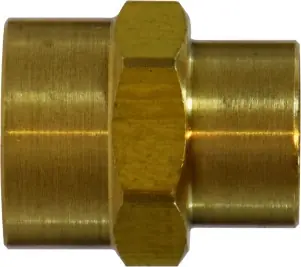 Midland Metal 28184L Light Pattern Reducing Coupling, 1/2 in FNPTF x 1/4 in FNPTF, 1.11 in, Brass Same Day Shipping