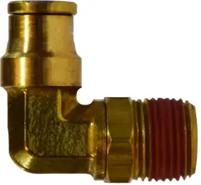 Midland Metal 690604S 90 deg Swivel Elbow, 3/8 in Tube OD x 1/4 in Male NPTF, Brass Special Discount