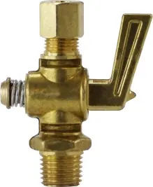 Midland Metal 46130 Compression x Male Pipe, Shut Off Cocks, 1/4 x 1/8 M Comp x Mip S/O Cock, Brass Fittings Hot Picks