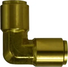 Time-Limited Midland Metal 650400 90 deg Union Elbow, 1/4 in Push-In Tube x 1/4 in Push-In Tube, Brass