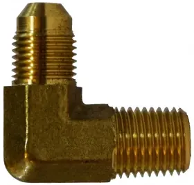 Midland Metal 28784F 90 deg Elbow, 1-5/16 in Male JIC x 3/4 in MIP, Brass Last Chance