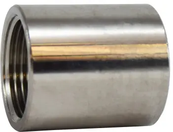 Midland Metal 62412B Outside Diameter Machine Coupling, 3/8 in FPT x 3/8 in FPT, Stainless Steel, 150 lb Top Pick