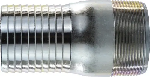 Affordable Midland Metal 973913 Adapter, 3 in Barbed x 3 in Male, Steel, Galvanized