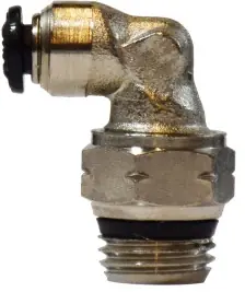 Trending Midland Metal 20714N 90 deg Swivel Elbow, 14 mm Push-In x 3/8 in MNPT Global, Brass, Nickel-Plated