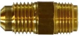 Instant Buy Midland Metal 10258 Adapter, 1/4 in Male Flared x 1/2 in Male NPTF, Brass