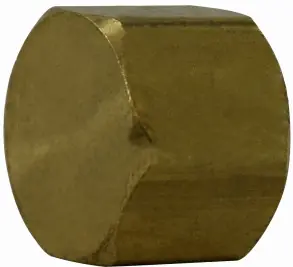 Markdown Midland Metal 35186 Cap, 15/16 in SAE 45 deg Flared, Brass
