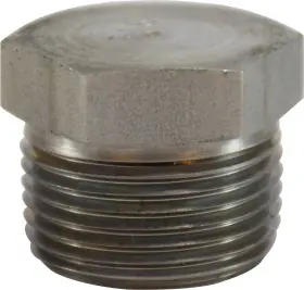 Discount Midland Metal 63664 Solid Hex Head Plug, 3/4 in MPT, Stainless Steel, 150 lb