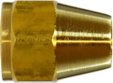 Fresh Stock Midland Metal 10017 Hex Short Rod Nut, 3/8 in SAE 45 deg Flare, Brass