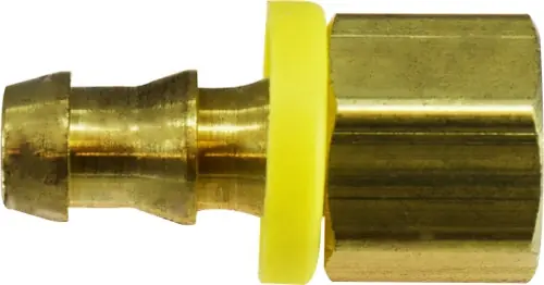 While Supplies Last Midland Metal 30397 Straight Adapter, 3/8 in Push-On Hose Barbed x 3/4 in FIP, Brass