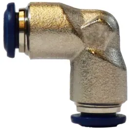 Midland Metal 20154N 90 deg Union Elbow, 1/2 in Push-In x 1/2 in Push-In, Brass, Nickel-Plated Reduced Price