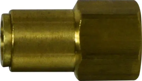 Midland Metal 660606 Straight Connector, 3/8 in Tube OD x 3/8 in FNPTF, Brass Bargain