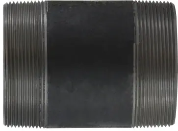 Budget Midland Metal 59231SMLS Seamless Pipe Nipple, 4 in MPT x 4 in MPT, 12 in L, Steel, Black, SCH 80 Schedule