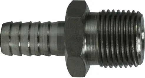 Midland Metal 34590 Adapter, 3/8 in Hose Barbed x 1/8 in MIP, Stainless Steel Best Price