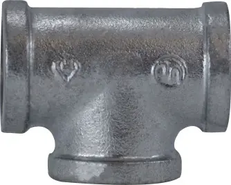 Exclusive Offer Midland Metal 64260 Pipe Tee, 3 in FPT x 3 in FPT x 3 in FPT, Iron, Galvanized, 150 lb