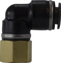 Midland Metal 700404SC 90 deg Elbow, 1/4 in Push-In x 1/4 in FIP, Composite Premium