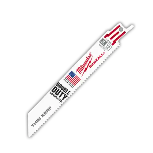 Secure Checkout Milwaukee Tool 48-00-5092 6" 10 TPI SAWZALL Blade for Thick Metal (5 PK)