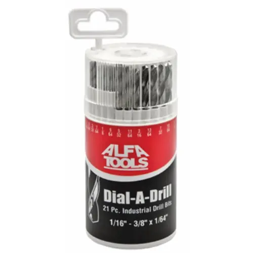 Last Chance Alfa Tools J150195DB 13 pc HSS Bright Dial-A-Drill Set
