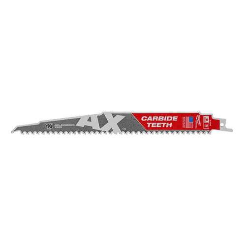 Limited Offer Milwaukee Tool 48-00-5226 9" 5 TPI AX with Carbide Teeth SAWZALL Blade for Wood with Nails (1 PK), 5 Pack