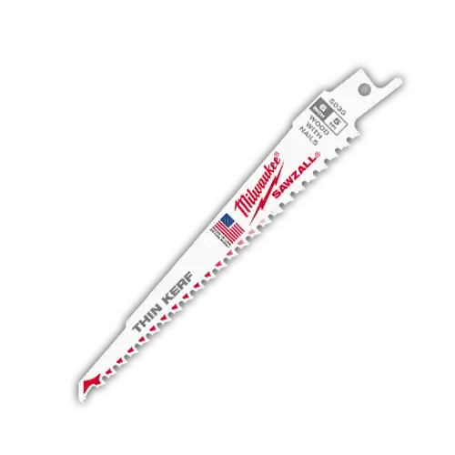 Certified Milwaukee Tool 48-01-2015 6" 5 TPI SAWZALL Blade for Wood with Nails Bulk 10, 10 Pack