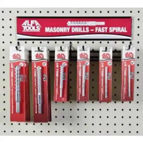 Alfa Tools MDF60516C 3/4 x 6 Carbide Fast Spiral Masonry Drill Carded Shop Now
