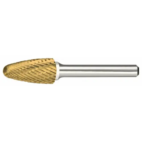 Alfa Tools B71257DTN Sf-7 Carbide Burr Tree Radius Double Cut Tin Coated Big Sale