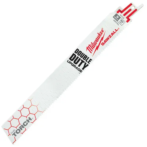 Milwaukee Tool 48-00-8713 9" 10 TPI TORCH SAWZALL Blade for Thick Metal (25 PK) While Supplies Last