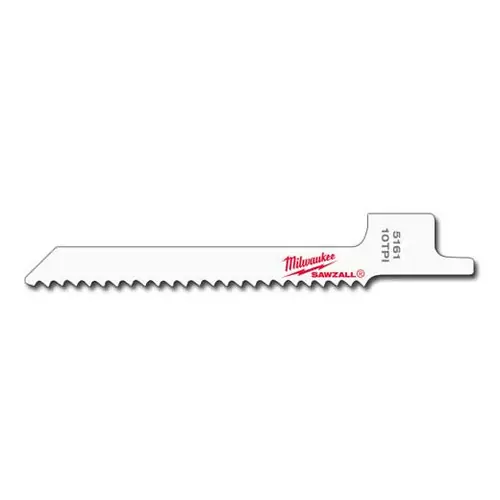 Last Chance Milwaukee Tool 48-00-5161 3-5/8" 10 TPI SAWZALL Blade for Metal Scroll (5 PK)