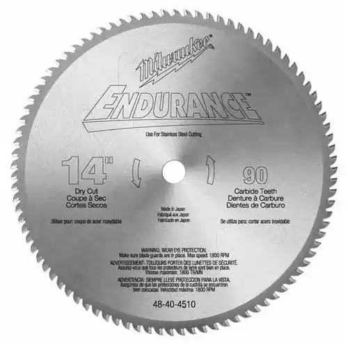 Time-Limited Milwaukee Tool 48-40-4510 14" Thin Metal Cutting Circular Saw Blade
