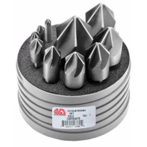 Bargain Alfa Tools C6F50574B 8 pc 6 Flute Countersinks 90° Set