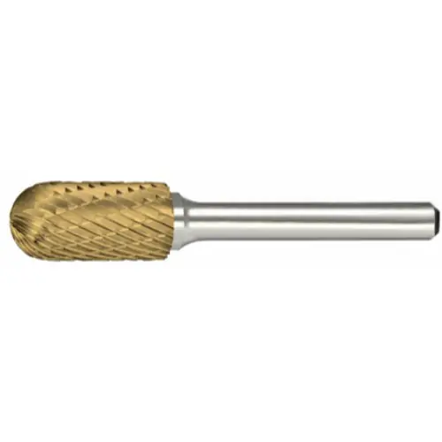 Big Sale Alfa Tools B71225DTN Sc-3 Carbide Burr Cylindrical Radius Double Cut Tin Coated