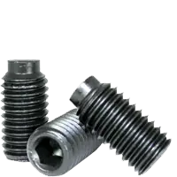10-32 x 1" Socket Set Screws, 1/2 Dog Point, Black Oxide, Fine (UNF), Alloy Steel, Qty 100 Best Choice