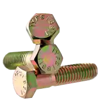 Discount 1/2"-13 x 6" Hex Cap Screws, Grade 5, Zinc-Yellow Cr+6, Partial Thread, Coarse (UNC), Medium Carbon Steel, Qty 25