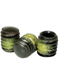 New Arrival 3/8"-16 x 1" Socket Set Screws, Oval Point, Thermal Black Oxide, Coarse (UNC), Alloy Steel, Nylon-Patch, Qty 100