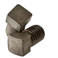 Bargain 5/8"-11 x 2 1/2" Square Head Set Screws, Cup Point, Plain Finish, Full Thread, Coarse (UNC), Alloy Steel, Thru-Hardened, Qty 25