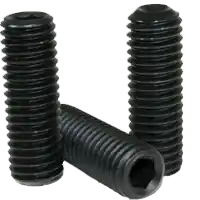 5/16"-24 x 2" Socket Set Screws, Cup Point, Thermal Black Oxide, Fine (UNF), Alloy Steel, Qty 100 Limited Offer