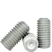 Buy Today 5/16"-18 x 3/8" Socket Set Screws, Cup Point, Mechanical Zinc Cr+3, Coarse (UNC), Alloy Steel, Qty 100