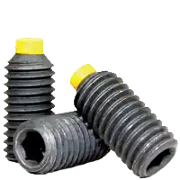 Trusted Brand 2-56 x 3/16" Socket Set Screws, Nylon-Tip, Black Oxide, Coarse (UNC), Alloy Steel, Qty 100
