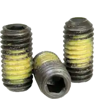 1/2"-13 x 1 1/2" Socket Set Screws, Cup Point, Nylon-Patch Black Oxide, Coarse (UNC), Alloy Steel, Qty 100 Top Pick