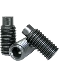 M12-1.75 x 40 mm Socket Set Screws, Dog Point, Metric Class 45H, Black Oxide, Coarse (UNC), Alloy Steel, ISO 4028 / DIN 915, Qty 100 Clearance