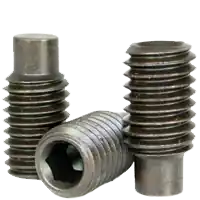 1/4"-20 x 1/4" Socket Set Screws, Full Dog Point, Black Oxide, Coarse (UNC), Alloy Steel, Qty 100 Affordable