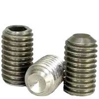 Price Drop 10-24 x 3/8" Socket Set Screws, Cup Point, Plain Finish, Coarse (UNC), Ni-Cu Alloy, Qty 100