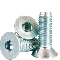 Big Sale 8-32 x 5/8" Flat Head Socket Cap Screws, Zinc-Bake Cr+3, Full Thread, Coarse (UNC), Alloy Steel, Qty 100